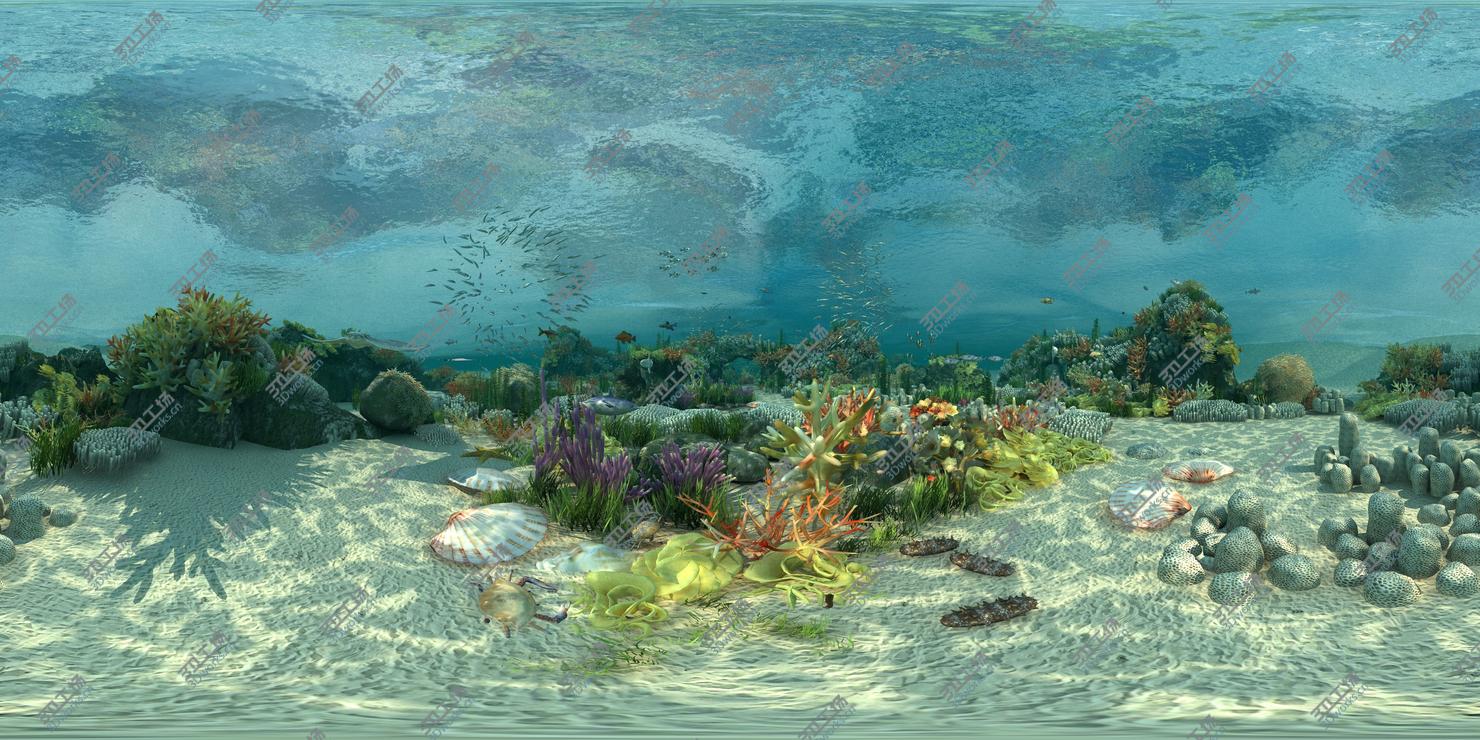 images/goods_img/2021040164/3D Ocean floor coral reefs  Shoal of fish/1.jpg